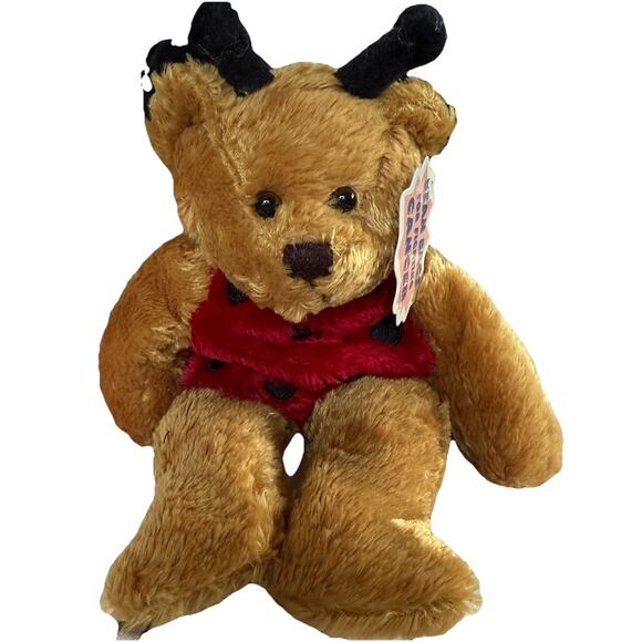 Plushland‎ Bumblebee Ladybug Bear Insect Bug costume Plushie Beanbag Cancer Bear - Picture 1 of 10
